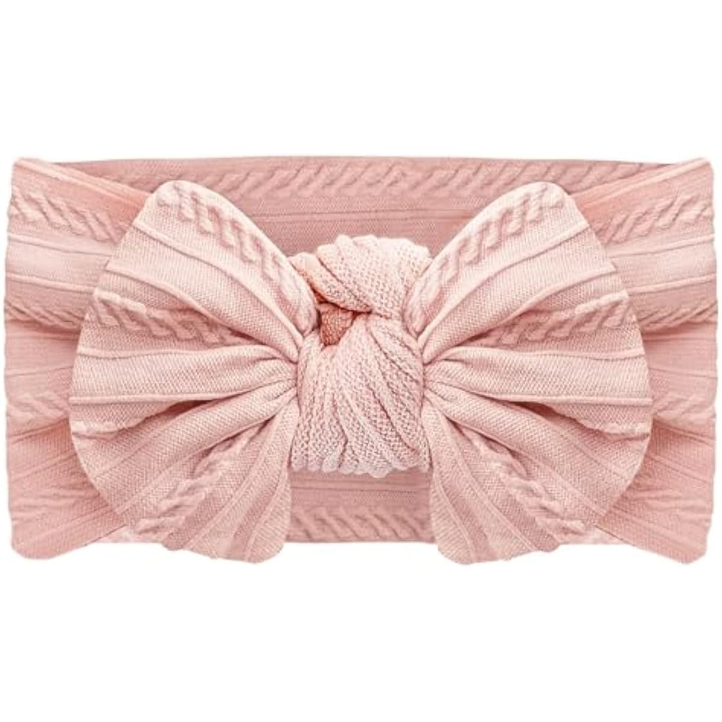 Baby Headbands – 2-Pack Soft Spandex Bows for 0-3 Years