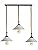 Jolof Store Nordic 3-Light Pendant Lamp – 50cm Metal Ceiling Fixture