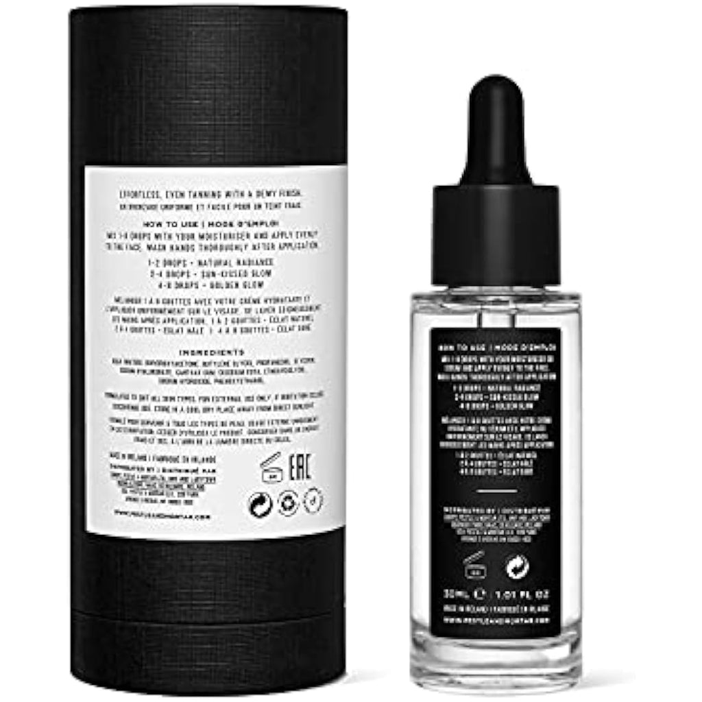 Pestle & Mortar Glow Drops – Self Tan Face Drops with Hyaluronic Acid