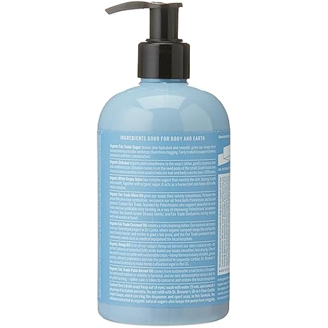 Dr. Bronner’s Unscented Baby Sugar Soap – Organic 4-in-1 Cleanser, 335ml