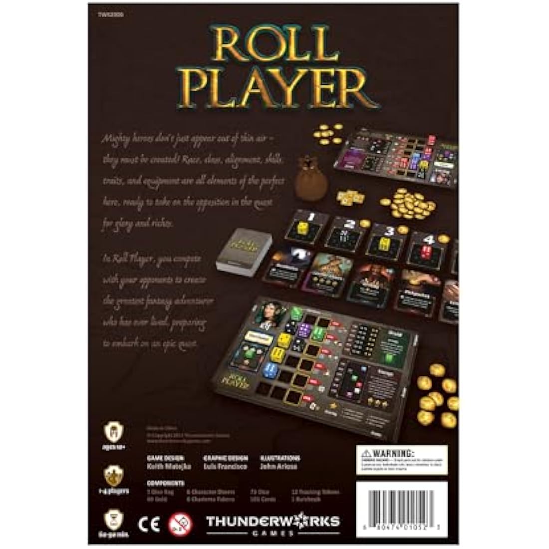 Roll Player Board Game – Fantasy Character Creation Strategy Dice Game