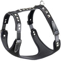 Ferplast Giotto Luxor Leather Dog Harness with Pyramid Studs - Black