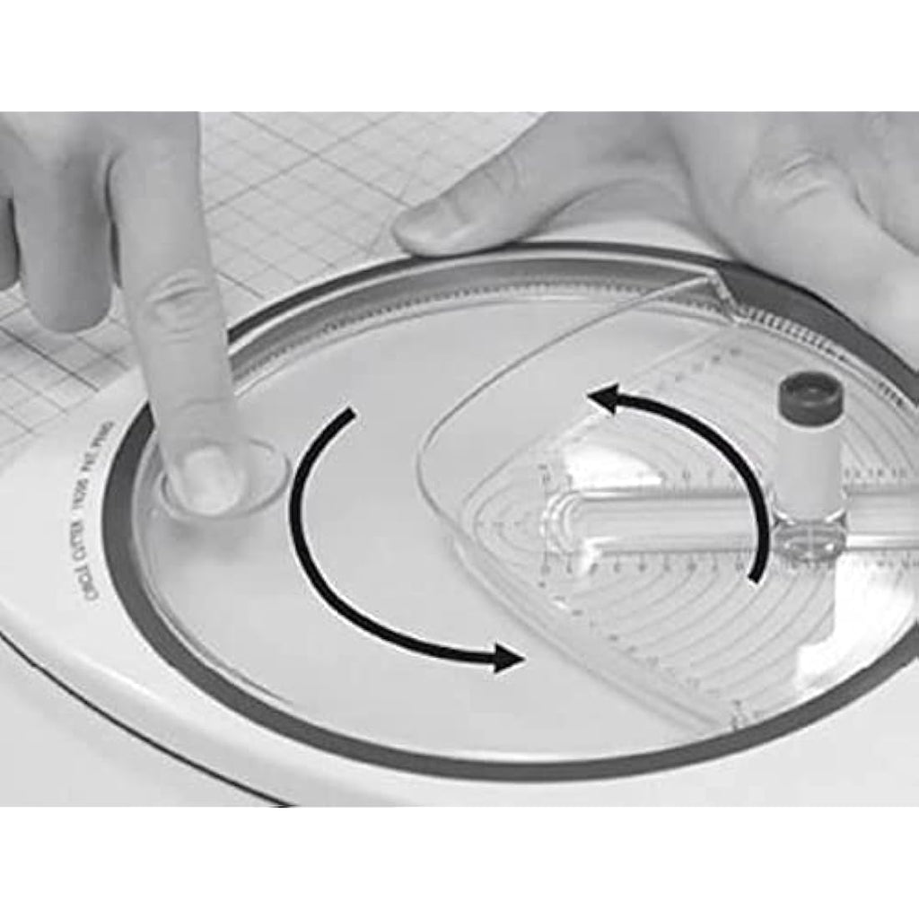 Rayher Circle Cutter for Paper & Crafting | 2.6–15cm with 3 Blades