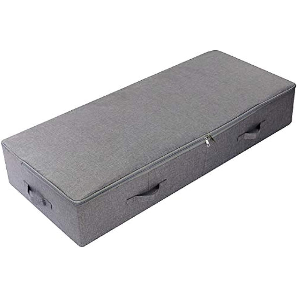 Amonsen Underbed Shoe Storage Organizer with Zip Lid - Dark Gray