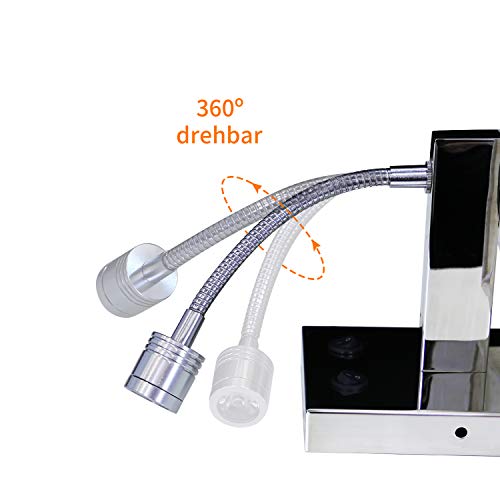 ZMH Bedside Wall Sconce | Flexible LED Reading Light with Fabric Shade