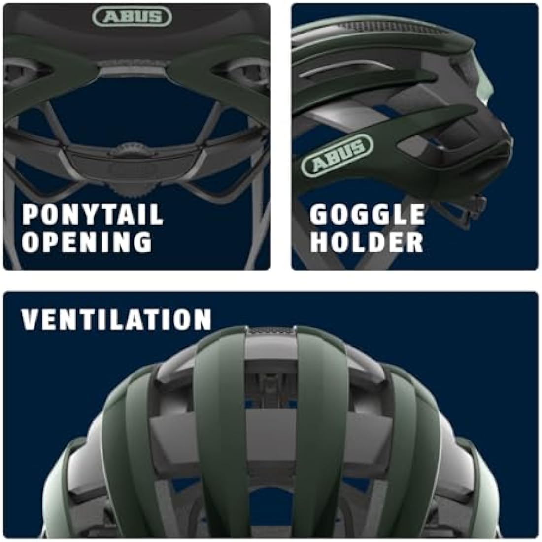 ABUS AirBreaker Road Bike Helmet – Lightweight Aerodynamic Cycling Gear