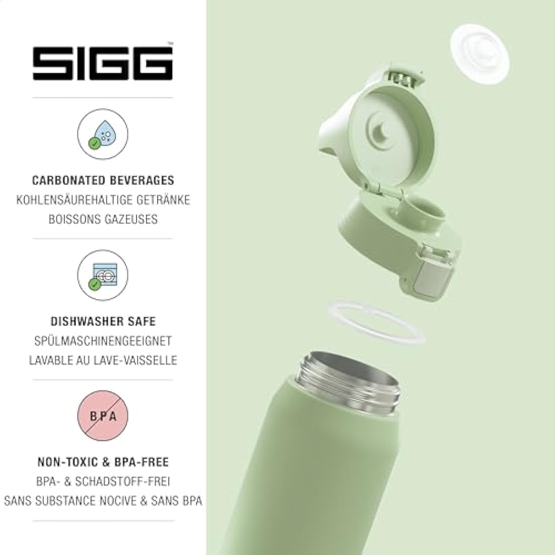 SIGG Shield Therm One Insulated Stainless Steel Water Bottle – 0.5L-1L