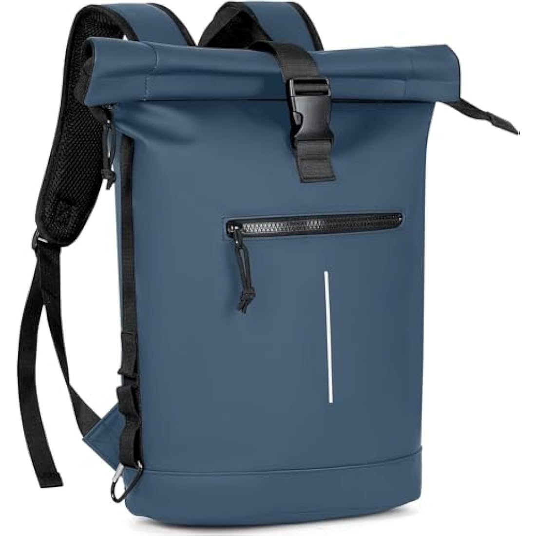 Lekeinchi 17-Inch Waterproof Roll Top Laptop Backpack - Blue