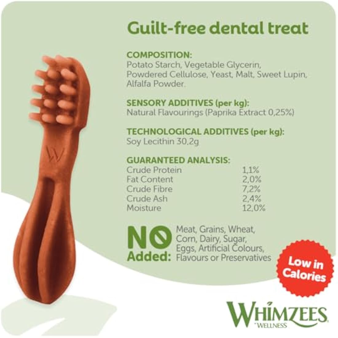 WHIMZEES Natural Grain-Free Dental Dog Chews for Small Breeds, 24ct