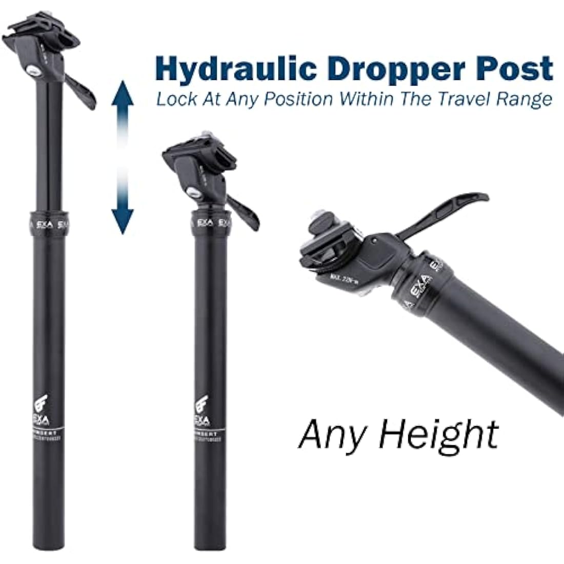 EXA Form Hydraulic Dropper Seatpost | Cable-Less MTB Alloy Post