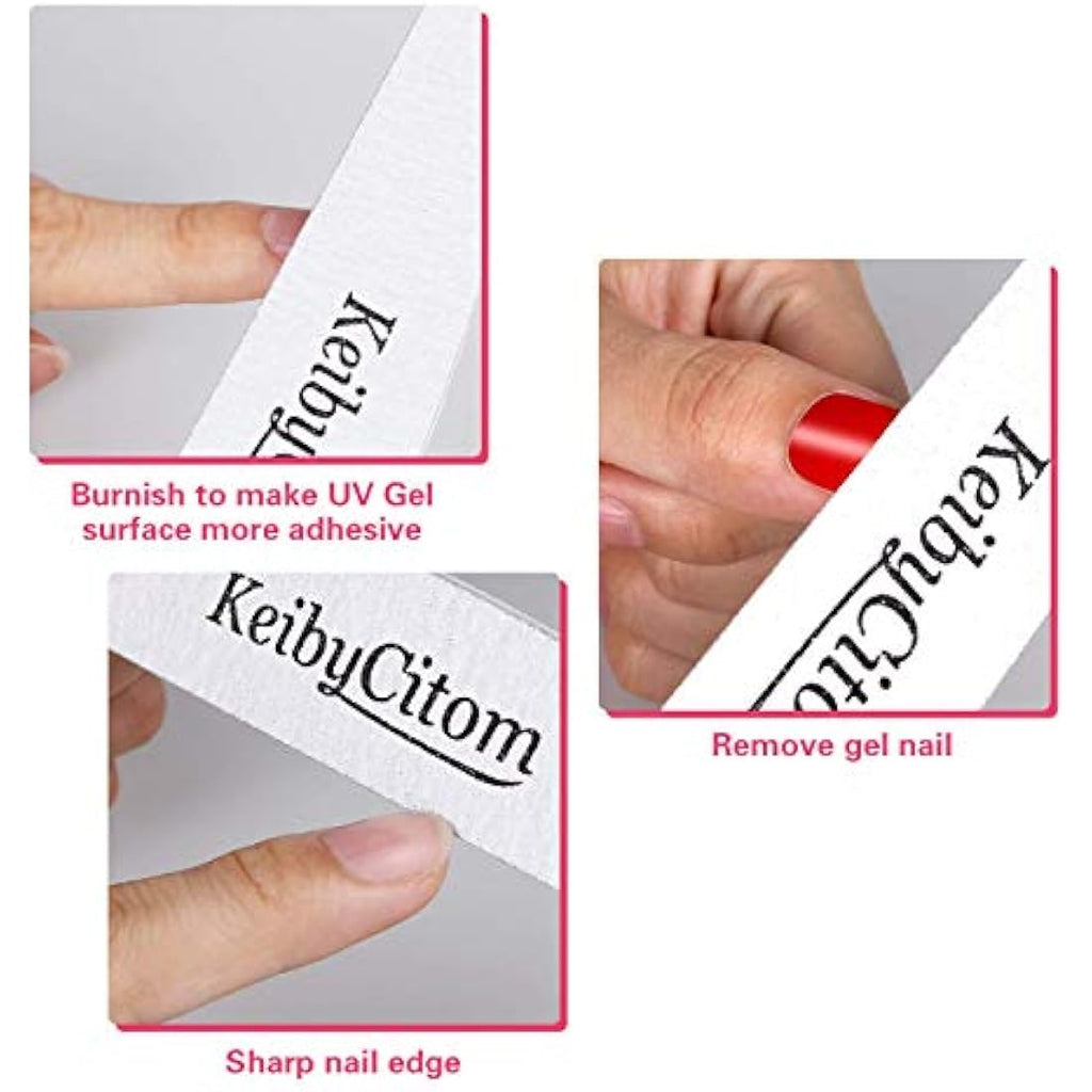 Professional Nail Files – 16 Pcs 100/180 Grit Emery Boards