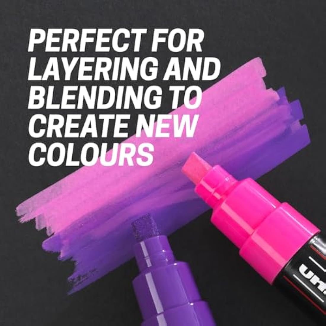 Posca PC-3M Paint Markers – Set of 8 Essential Tones – Multi-Surface