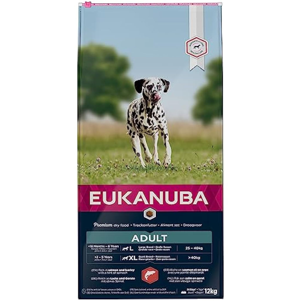 Eukanuba Adult Large Breed Dry Dog Food – Salmon & Barley, 12 kg