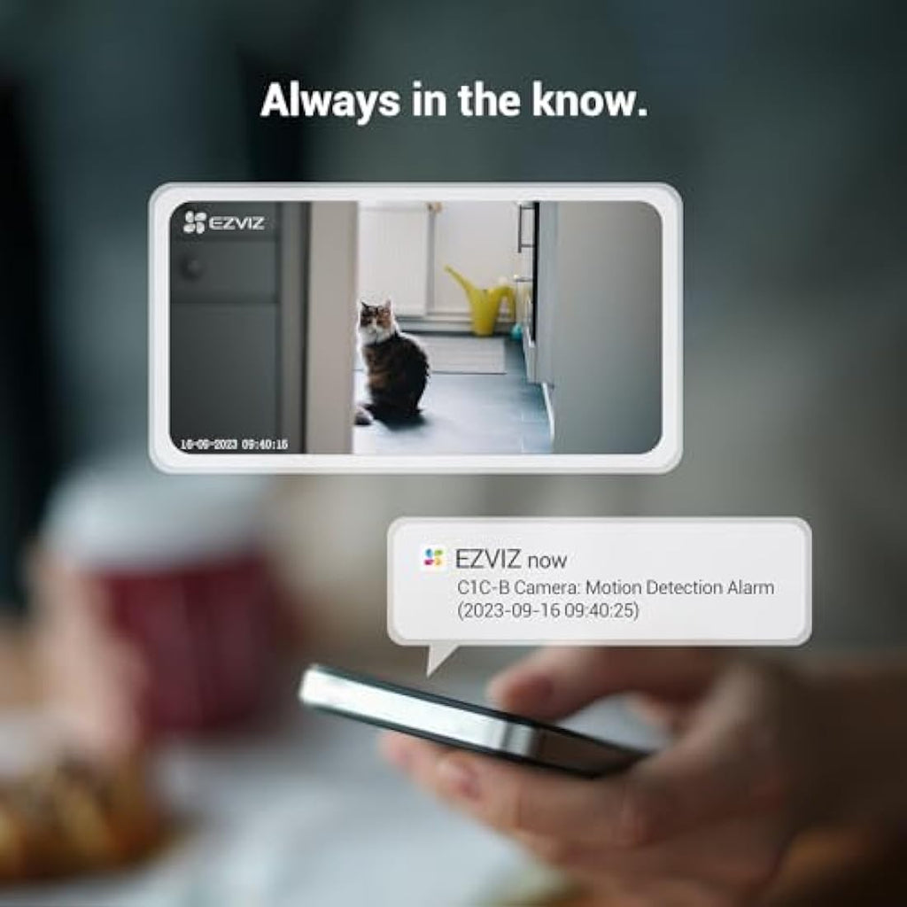 EZVIZ C1C 1080P Indoor WiFi Security Camera 2-Pack | Night Vision & Audio