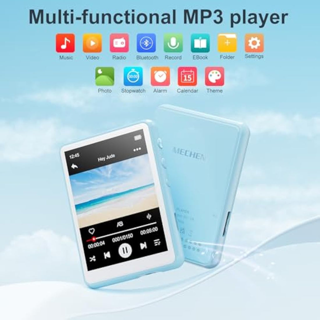 MECHEN 64GB MP3 Player with Bluetooth 5.3 | 2.4" Touch Screen HiFi Audio