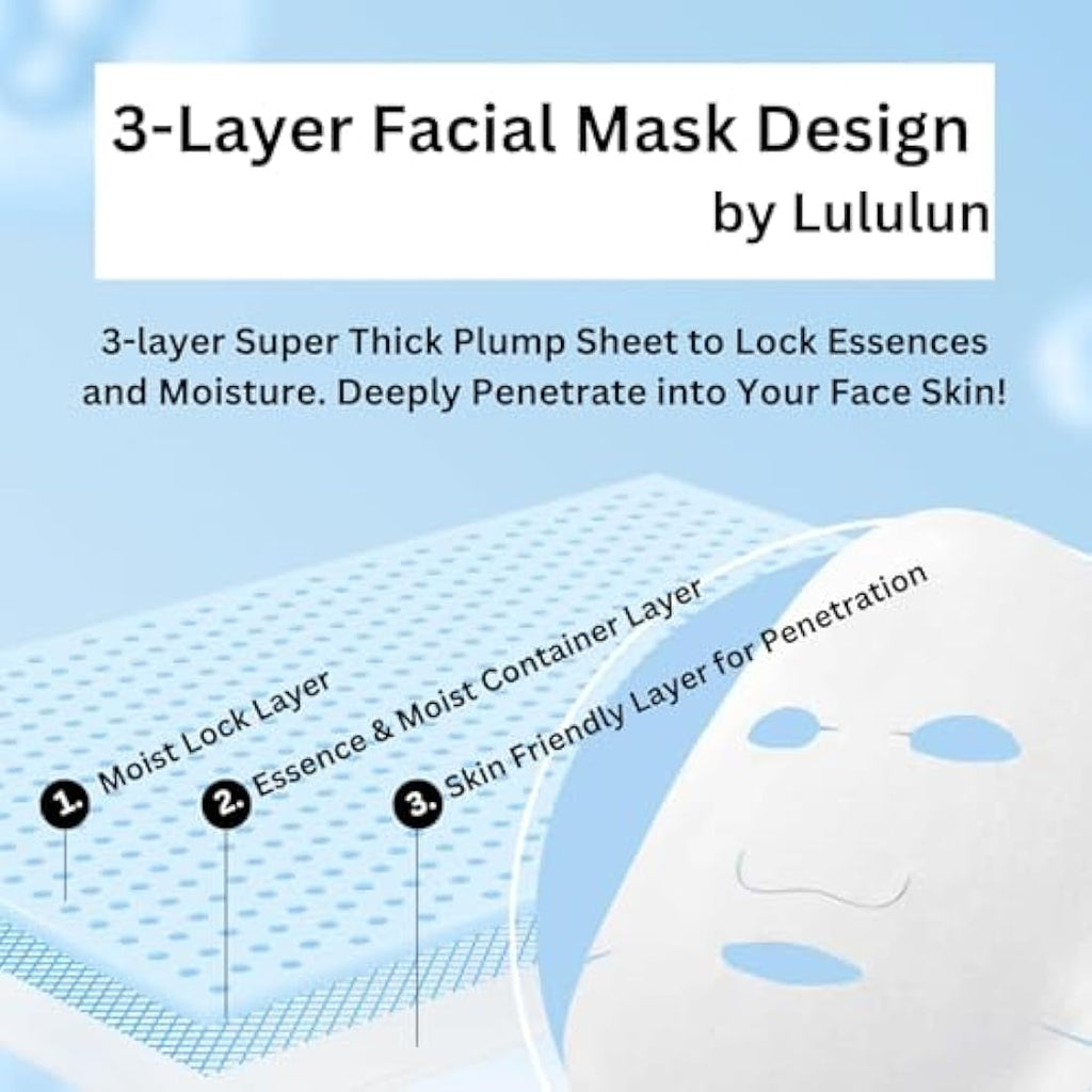 LuLuLun Pure Every Face Mask – Daily Hydrating Japanese Sheet Masks (32 Sheets)