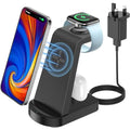 Bakibo 3-in-1 Wireless Charging Station for iPhone, Apple Watch & AirPods