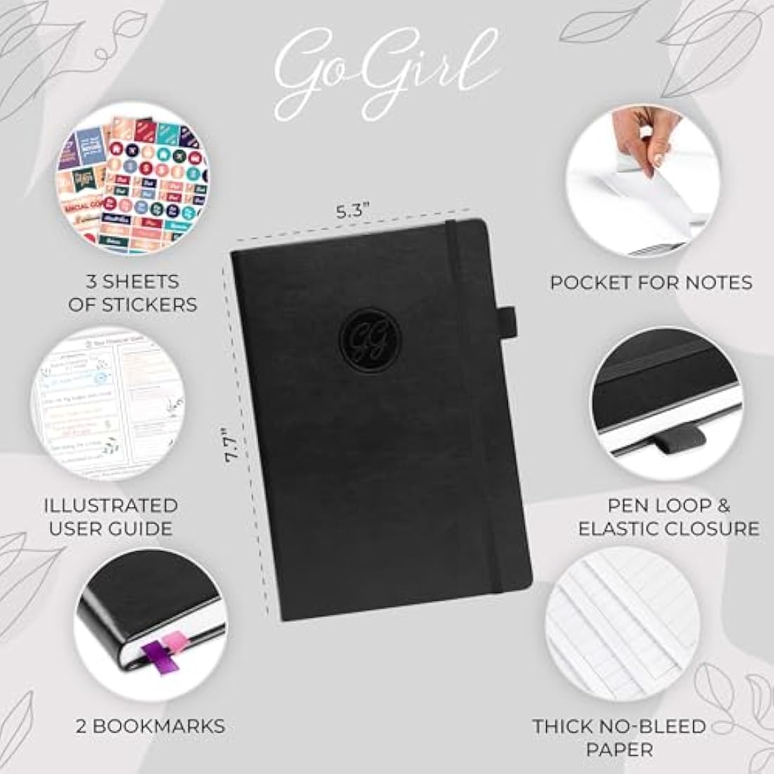 GoGirl Budget Planner – Undated A5 Financial Organizer & Expense Tracker