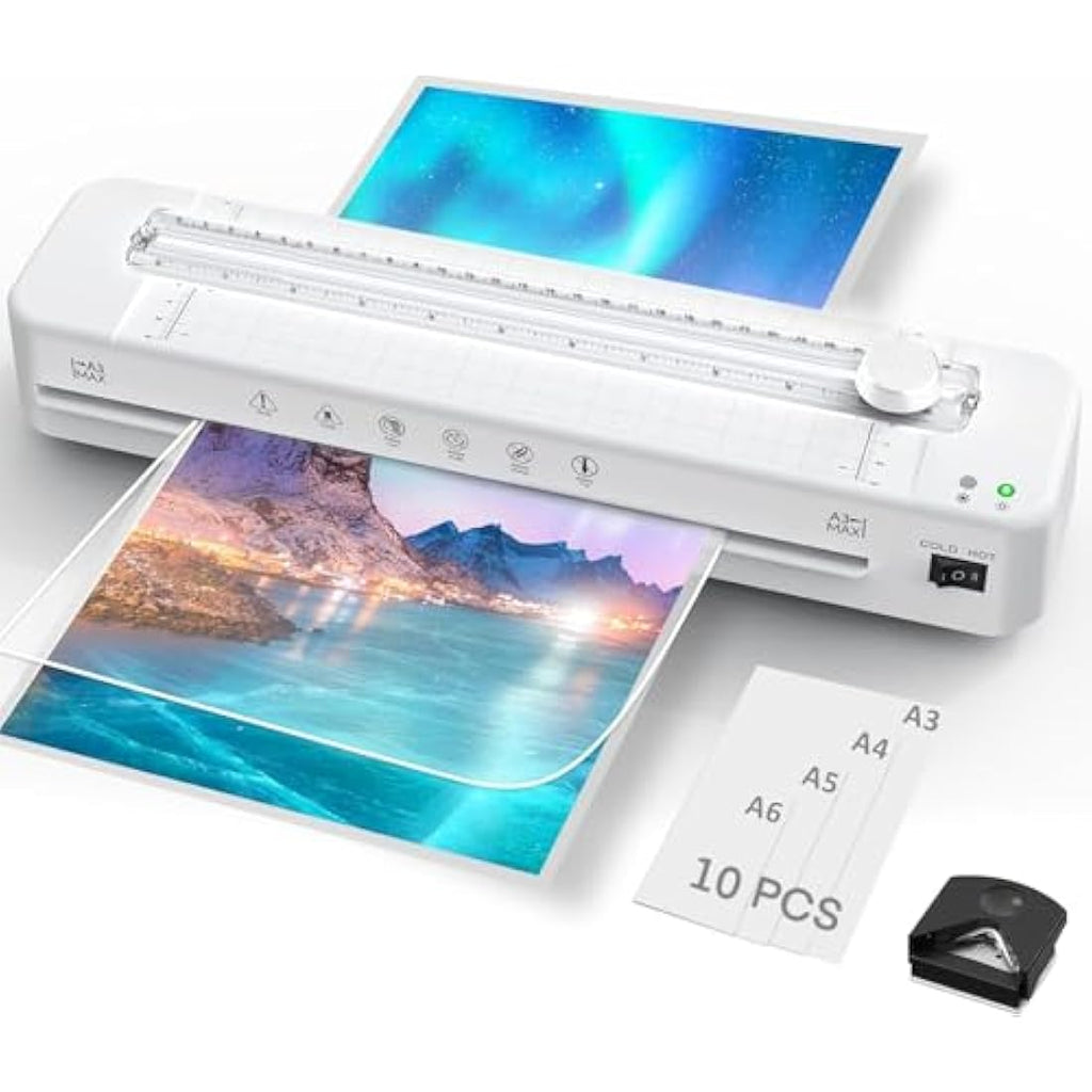 Raycial A3 Laminator Machine | Fast Warm-up Thermal & Cold Lamination