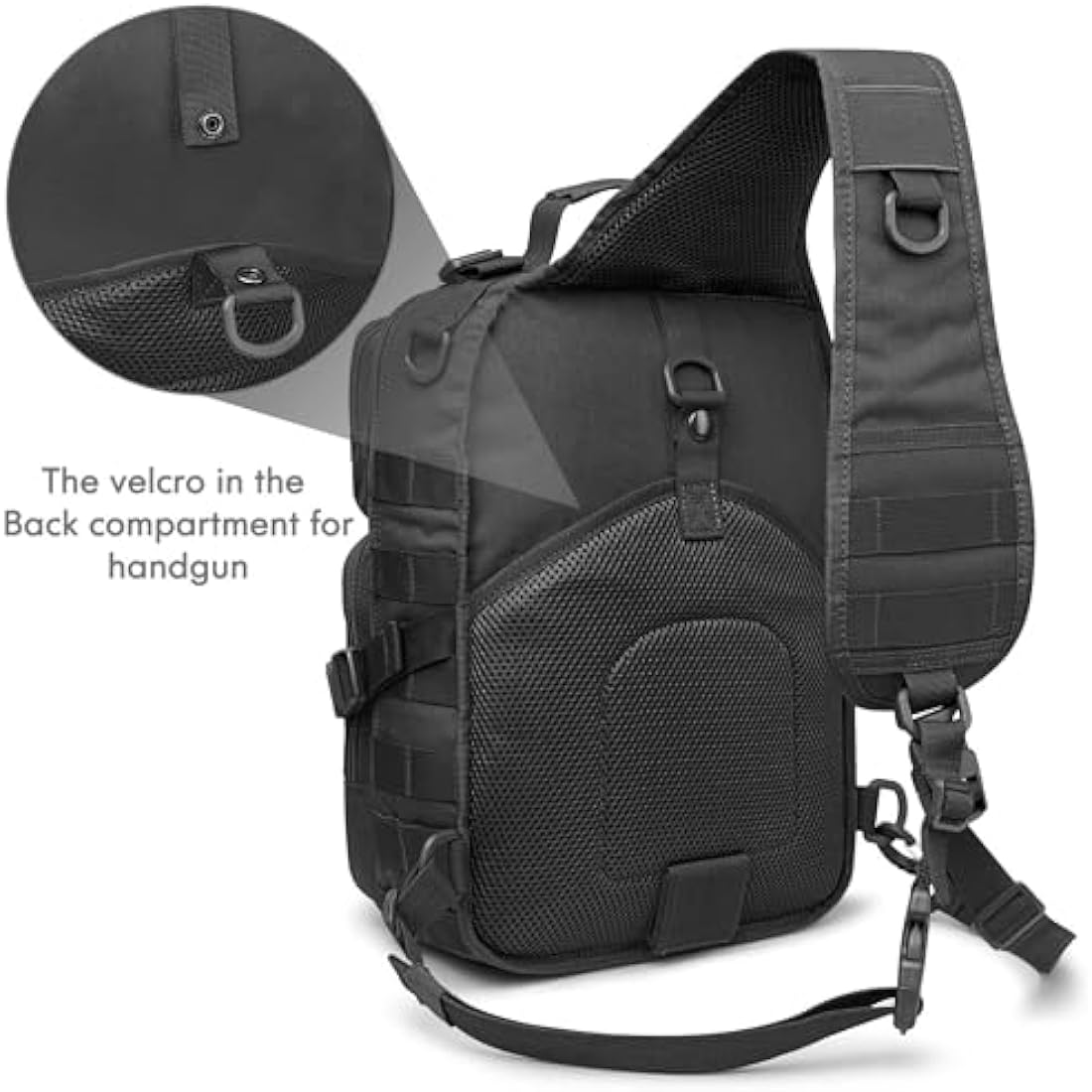 G4Free Tactical Sling Backpack – 15L Molle Military EDC Shoulder Bag