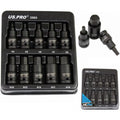 US PRO Tools 10pc Impact Hex Bit Socket Set | 1/2" Drive 4mm-19mm