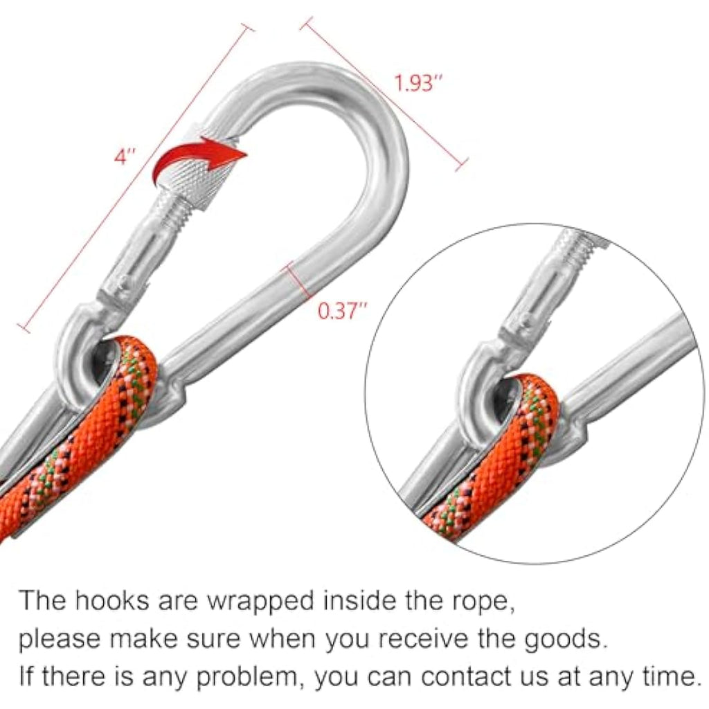 X XBEN 8mm Static Outdoor Rope | Heavy-Duty Safety Cord for Magnet Fishing