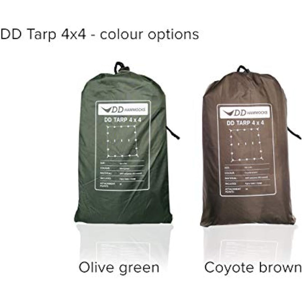 DD Hammocks Tarp 4x4 – Waterproof Group Camping & Bushcraft Shelter