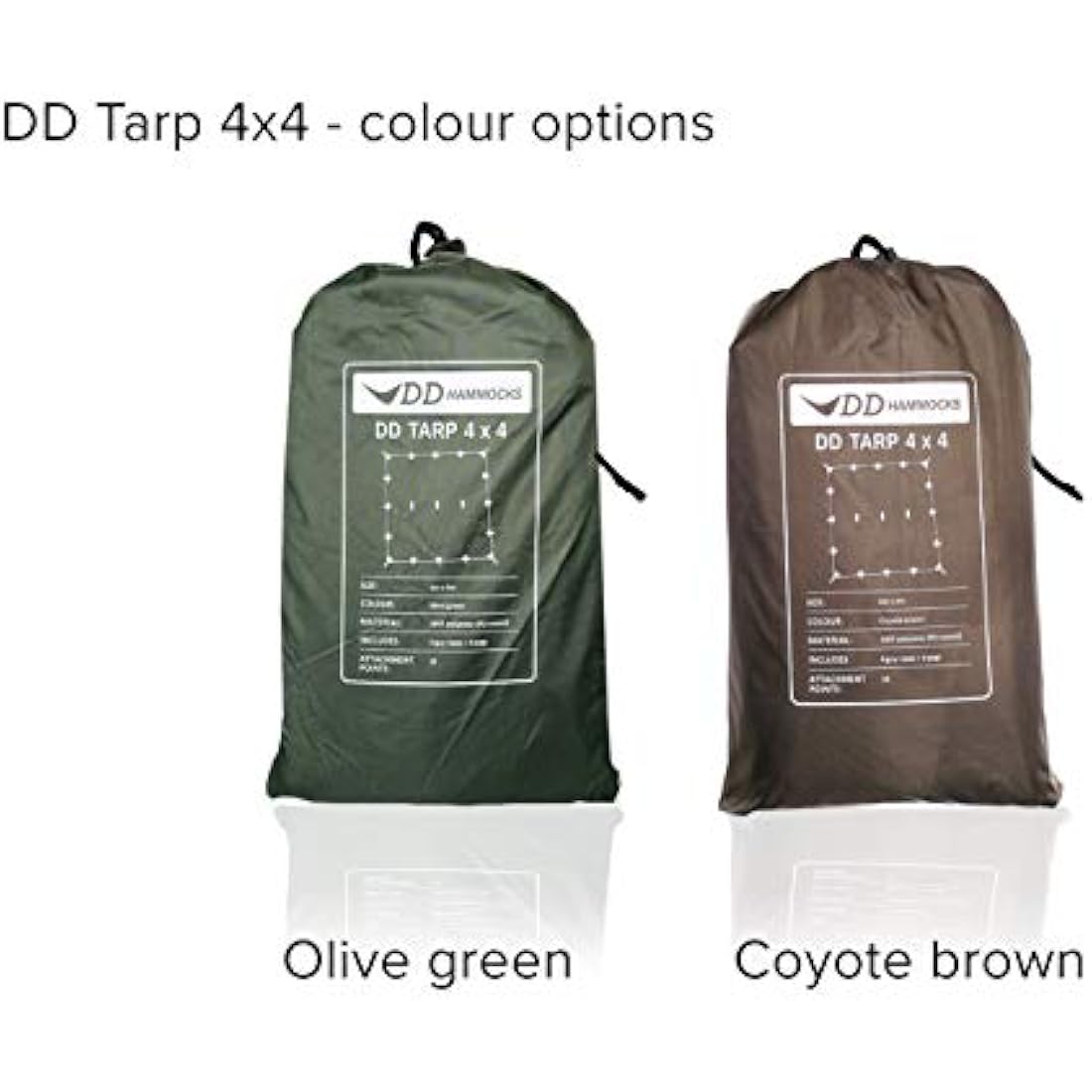 DD Hammocks Tarp 4x4 – Waterproof Group Camping & Bushcraft Shelter