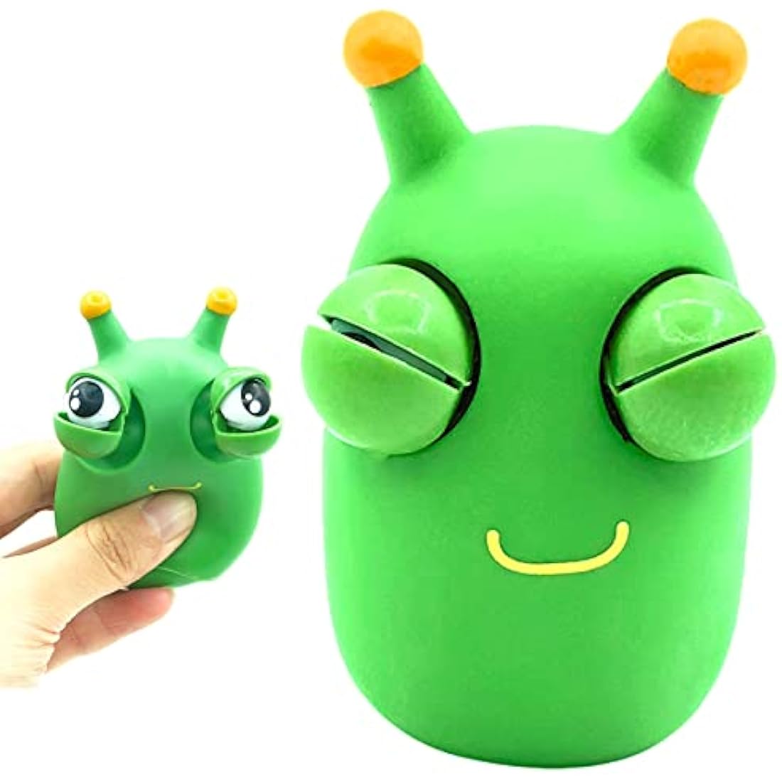 Jolof Store Grass Worm Squeeze Toy – Eye Popping Fidget Stress Relief