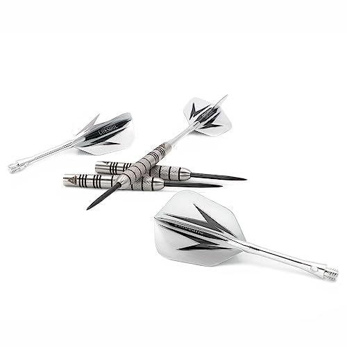 CUESOUL 95% Tungsten Steel Tip Darts Set - 30g Heavy Professional Darts