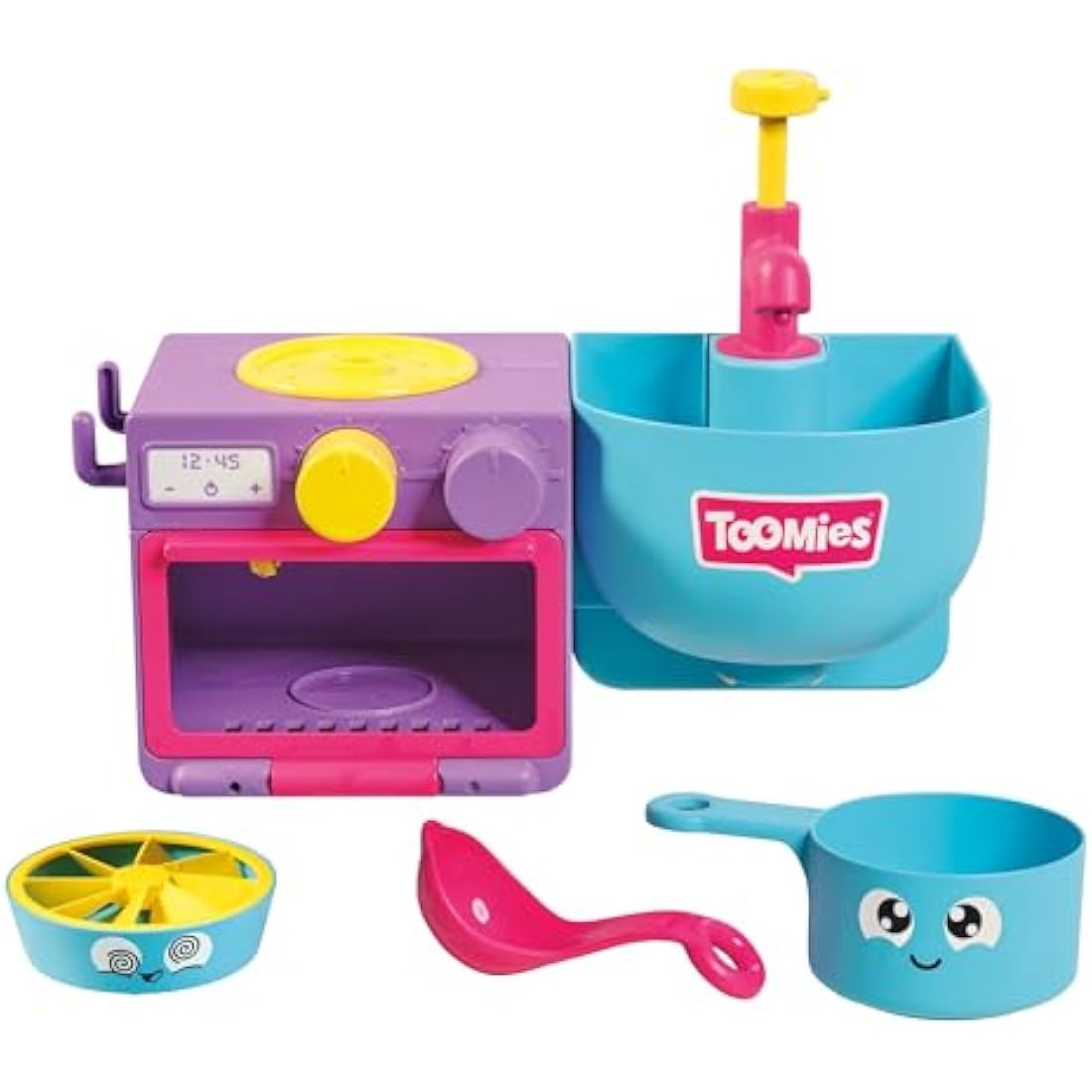 Toomies Bubble & Bake Bathtime Kitchen | 2-in-1 Bubble Maker Bath Toy