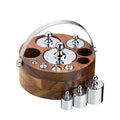 KitchenCraft Living Nostalgia Metric Scale Weights with Wood Holder – 10pc