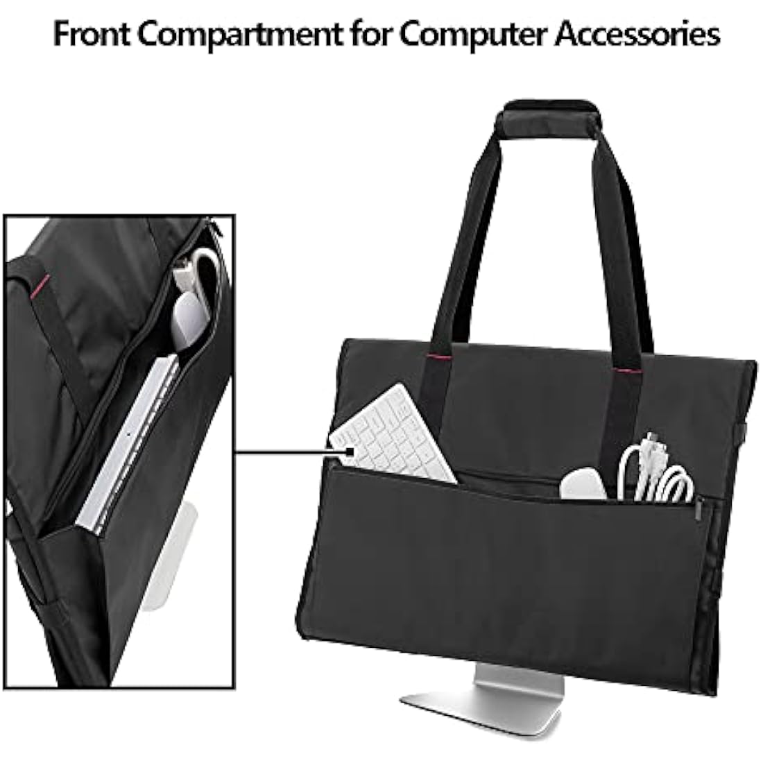 Trunab Monitor Carry Case for 21.5-24 inch iMac | Padded Travel Bag