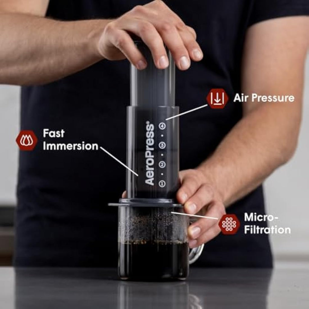 AeroPress Original Coffee and Espresso Maker – Portable 3-Cup Brewer