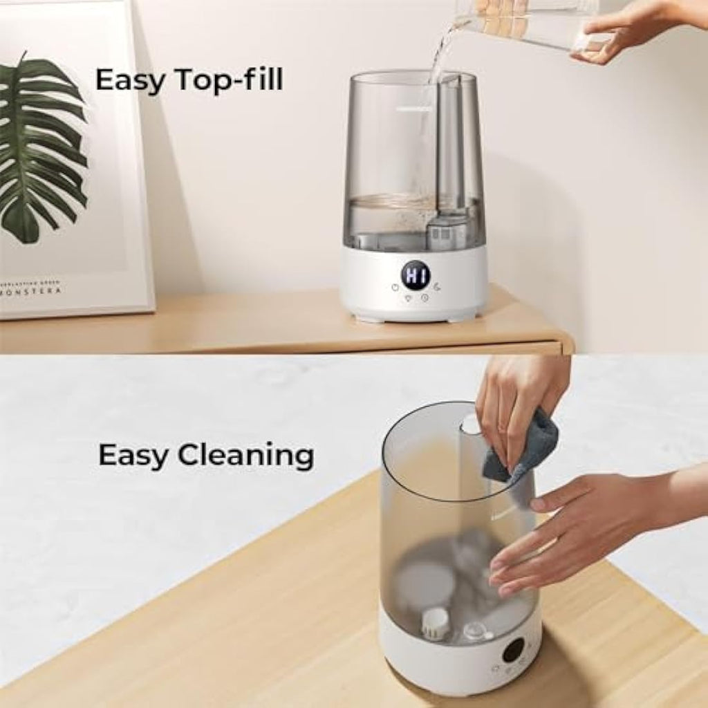 Homvana 3.6L Cool Mist Humidifier & Aroma Diffuser – Silent 19dB for Baby