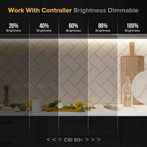 BTF-LIGHTING FCOB LED Strip | 4000K Natural White 10M 24V High Density