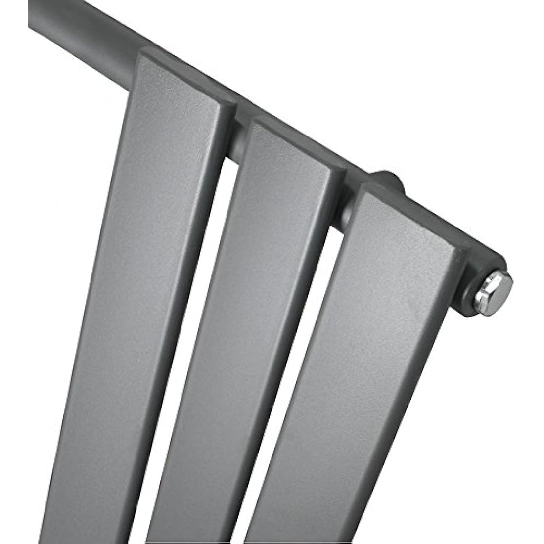 NRG Anthracite Flat Panel Heated Towel Rail – 650x400mm Steel Radiator
