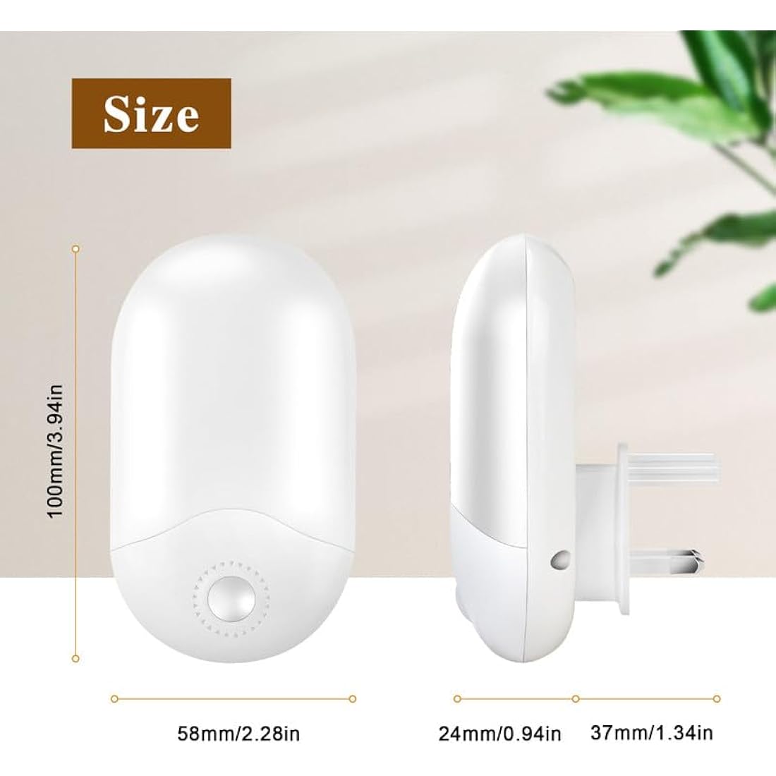 LED Night Light | 2 Pack Dusk to Dawn Sensor Warm White