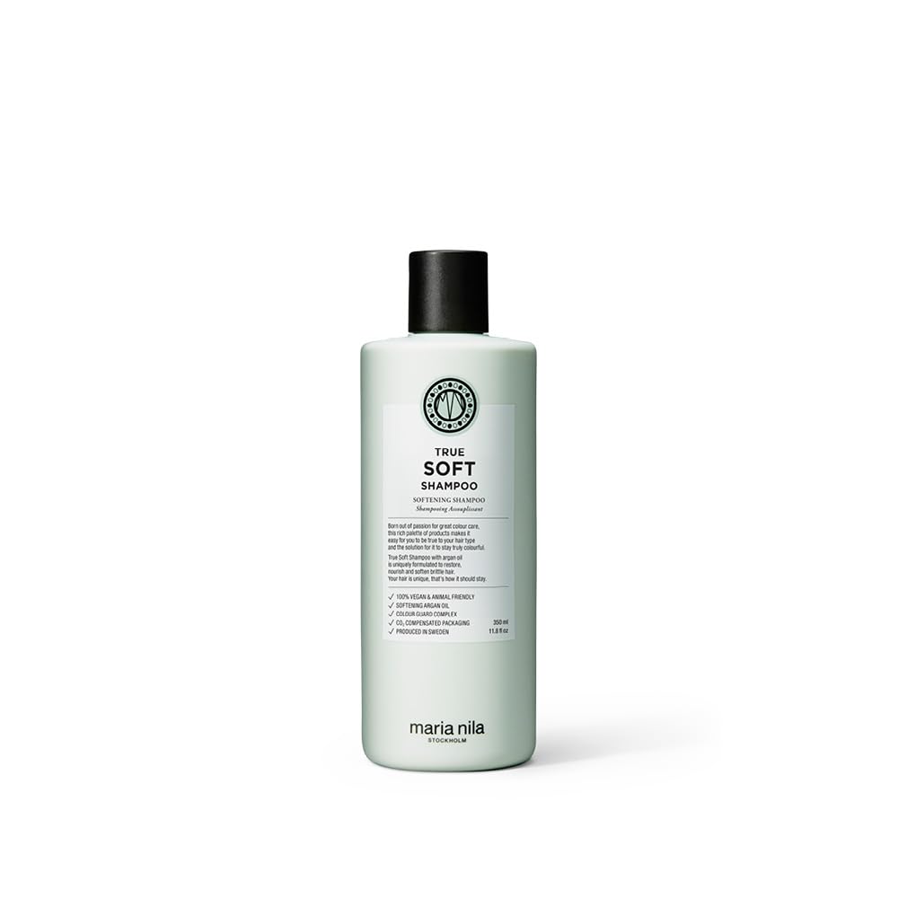 Maria Nila True Soft Moisturizing Shampoo – Argan Oil for Dry Hair, 350ml