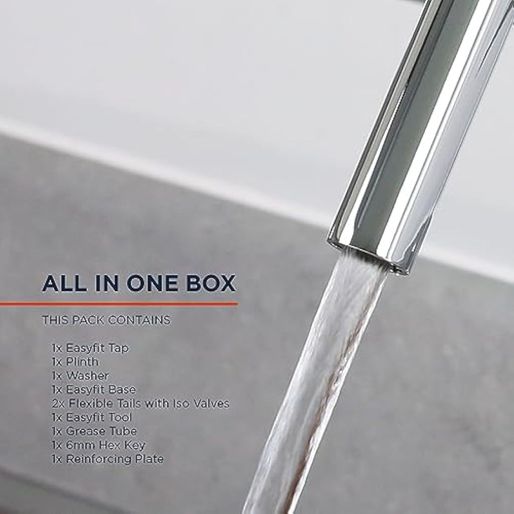 Bristan Cashew Easyfit Kitchen Sink Mixer Tap - Chrome Swivel Spout