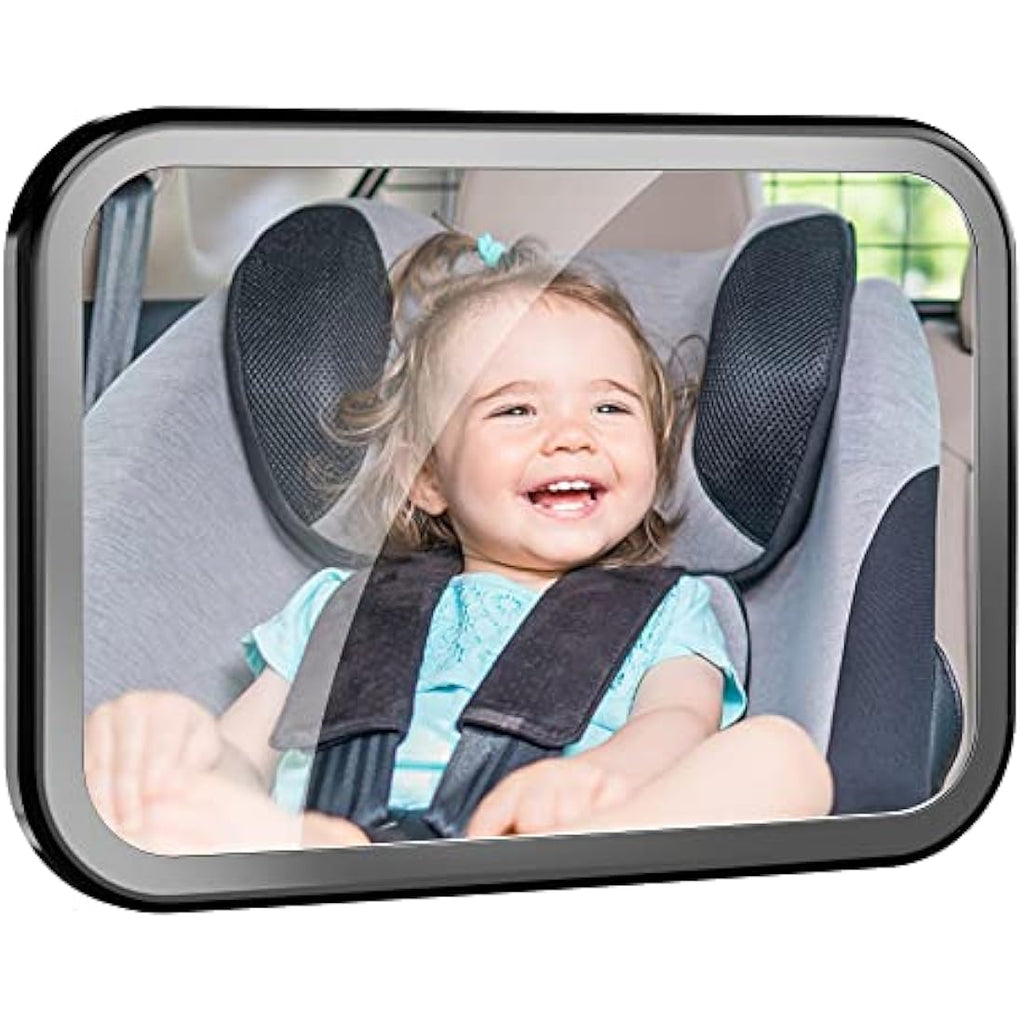 Jolof Store Baby Car Mirror | Shatterproof Wide View Rear Facing Mirror