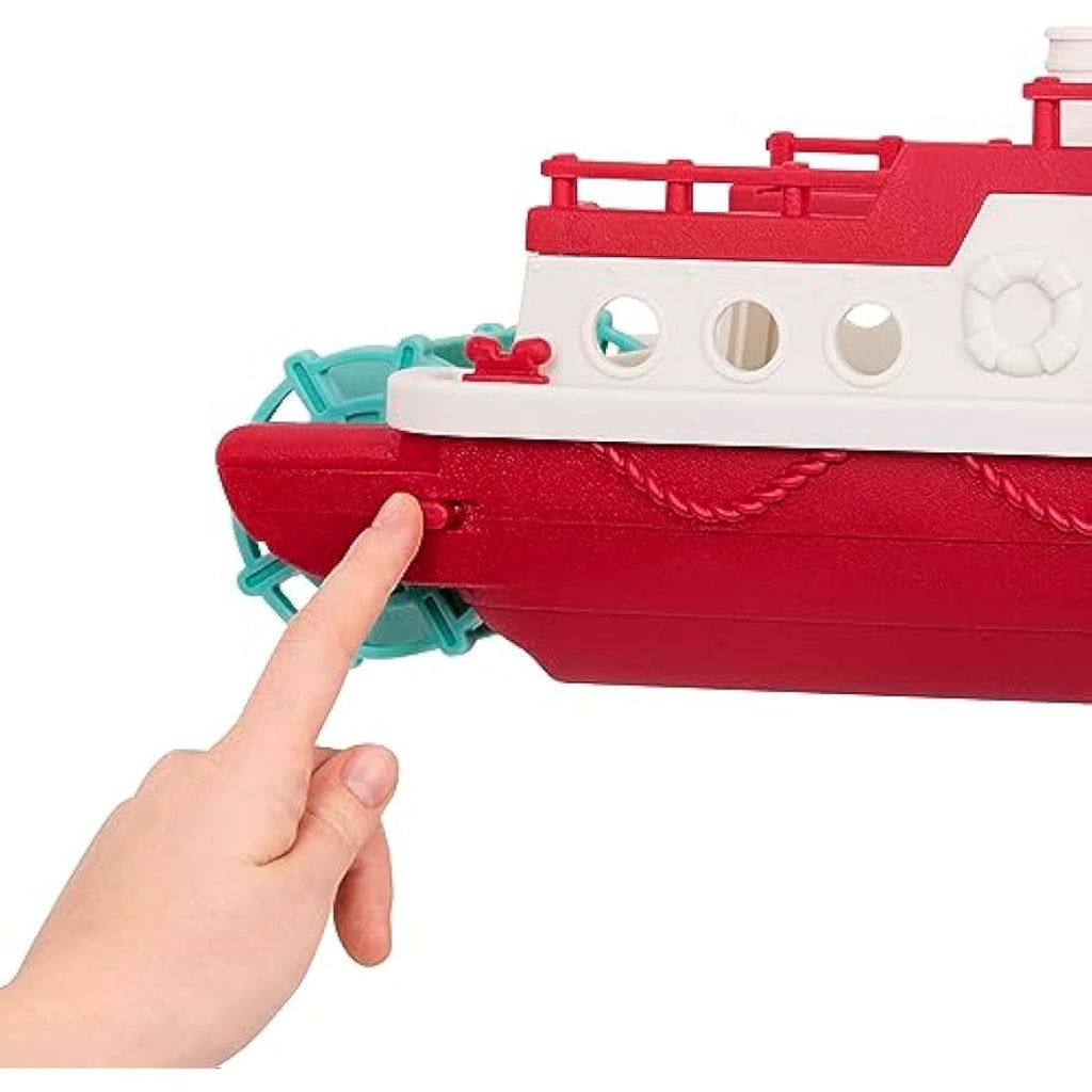 Battat Wonder Wheels Ferry Boat – Floating Bath Toy with 2 Cars