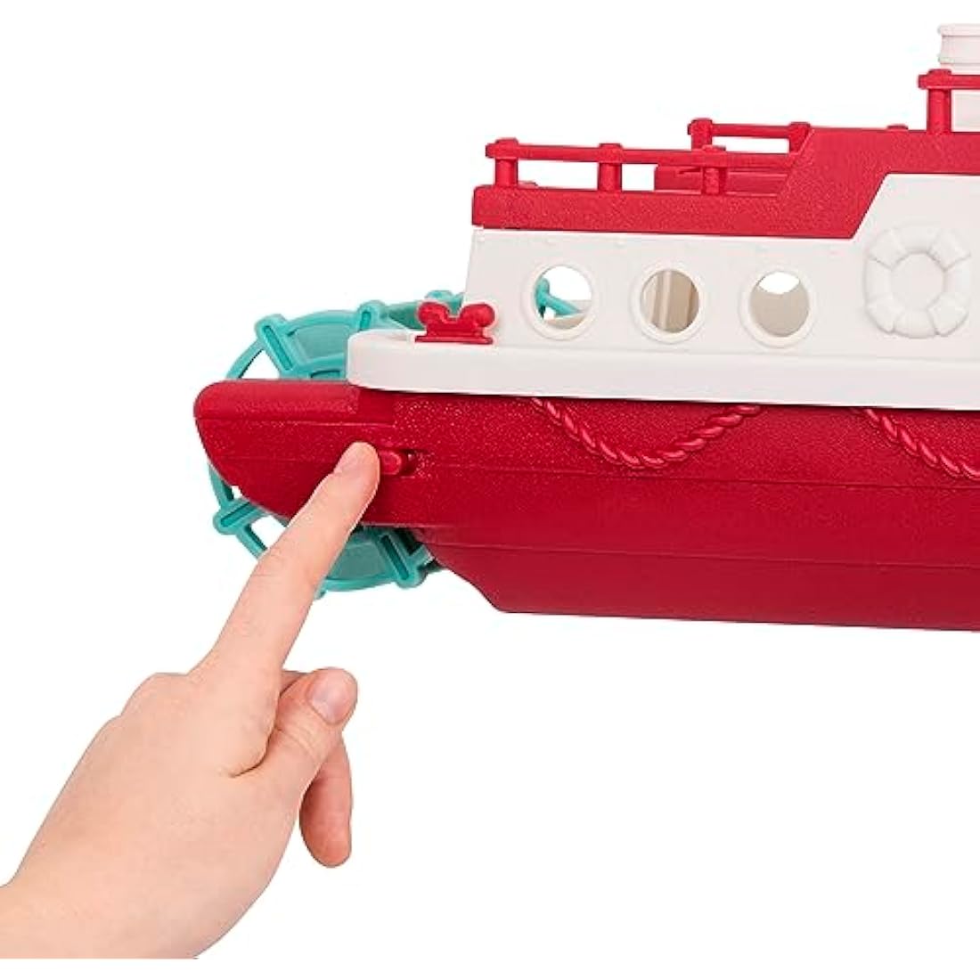 Battat Wonder Wheels Ferry Boat – Floating Bath Toy with 2 Cars