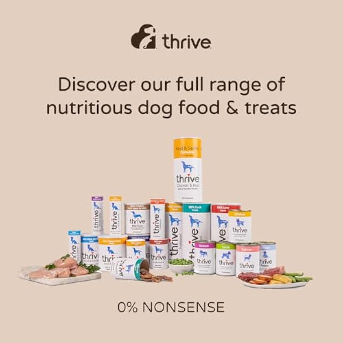 Thrive Dog ProReward Liver Treats – Premium Training Snacks 100g