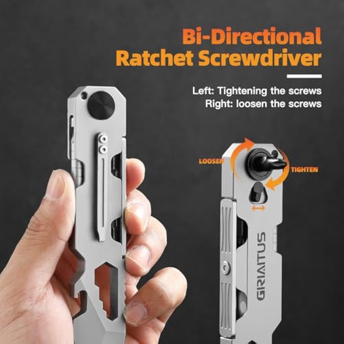 Jolof Store 10-in-1 EDC Multi-Tool – Ratchet Screwdriver & Pry Bar