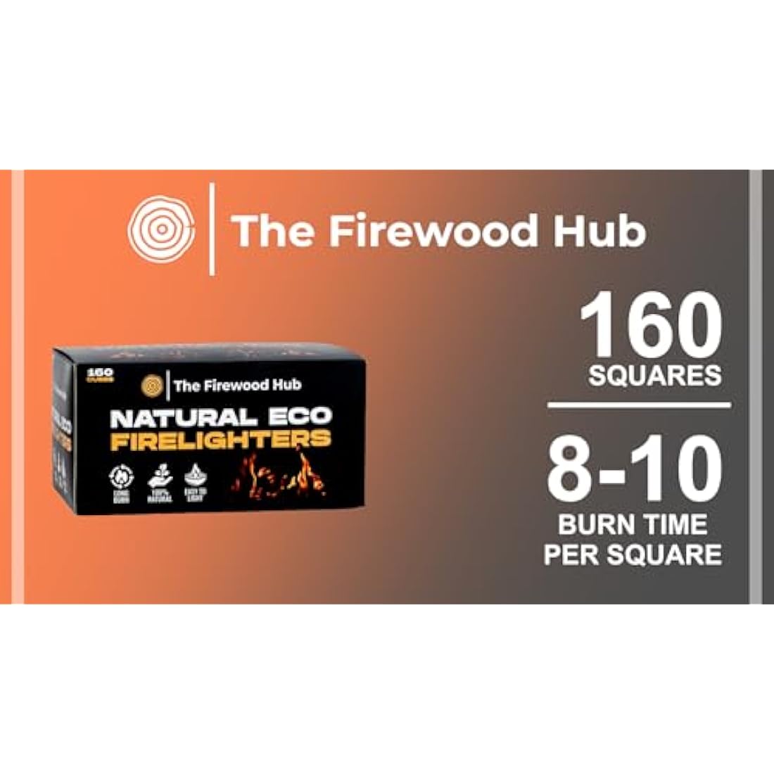 Natural Wood Wool Fire Lighters - 160 Pack for Log Burners