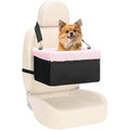 UNICITII Raised Dog Booster Car Seat with Metal Frame for Small Pets
