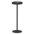 TUTOTAK Tall Round Side Table, Small End Table, Drink Table, Pedestal Side Table, livingroom, Black TB01BK065EU