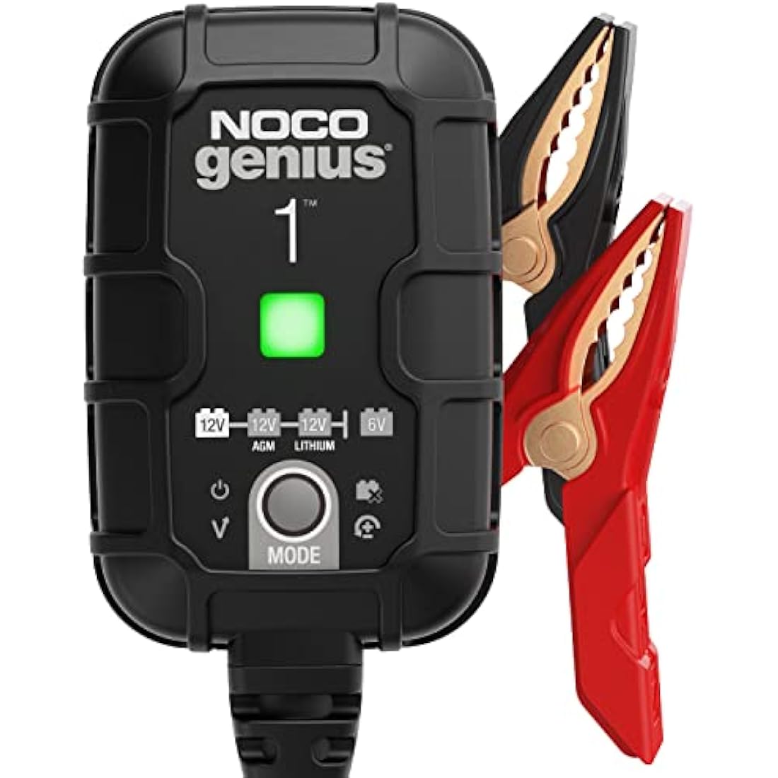 NOCO GENIUS1 1A Smart Battery Charger | 6V/12V Maintainer & Desulfator