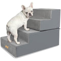 Nepfaivy 4-Step Foam Dog Stairs – Non-Slip Pet Steps for High Beds